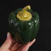 Creative Ceramic Tea Caddies Chili Shape Coffee Container Food Storage Jar  Sealed Jars