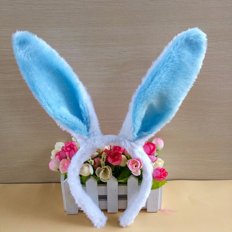 Kids Animal Costume Headband With Plush Bunny Ears And Sparkle Finish