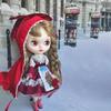 Blythe Doll Outfit Little Red Riding Hood Obitsu 24 Azone Compatible Costume, (for 1/6 ~ 1/8 dolls)