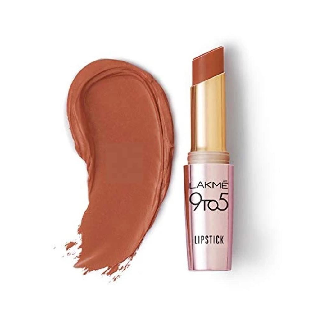 LAKME 9TO5 Primer + Matte Lip Color MB2 Caramel Latte, 3.6 G