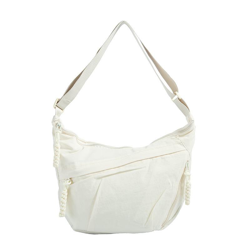 Popular Casual Simple Women's Lightweight Dumpling Bag Fashionable Versatile Solid Color Commuter Messenger Women's Bag