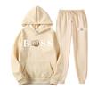 Mens Oversized Hooded Long Sleeve Sweatshirt Casual Printed Fleece-Lined Pullover Sportswear