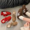 Forrest Gump Schuhe Damen Sportschuhe mit weicher Sohle 2025 Frühling und Herbst dünnes Mesh atmungsaktive kleine weiße Schuhe Retro deutsches Training