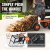 VEVOR Garden Dump Cart Heavy-duty Metal Yard Carts and Wagons 880 Lbs/399.2 Kg Loading