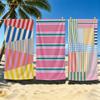 M-MinimalStripedFabric Pattern Towel Towel Soft Pool Gift For Travel Gym Shower Cool Camping Quick Dry Sports Large Beach Towel
