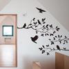 Fashion Home Wall Decoration Bird Wall Stickers Tree Leaf Vinyl for Children's Living Room Stickers On The Wall Accessories