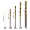 50pcs Professional Titanium Coated Drill Bits High Speed Steel Drill Bits Set Tool High Quality Drilling Tools