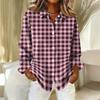 Women's Shirt Blouse Christmas Print Button Long Sleeve Casual Basic Shirt Collar Regular Top