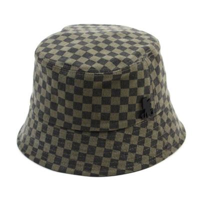 Universelle Chemie Side Thunder Border Check Khaki Fischerhut Karos