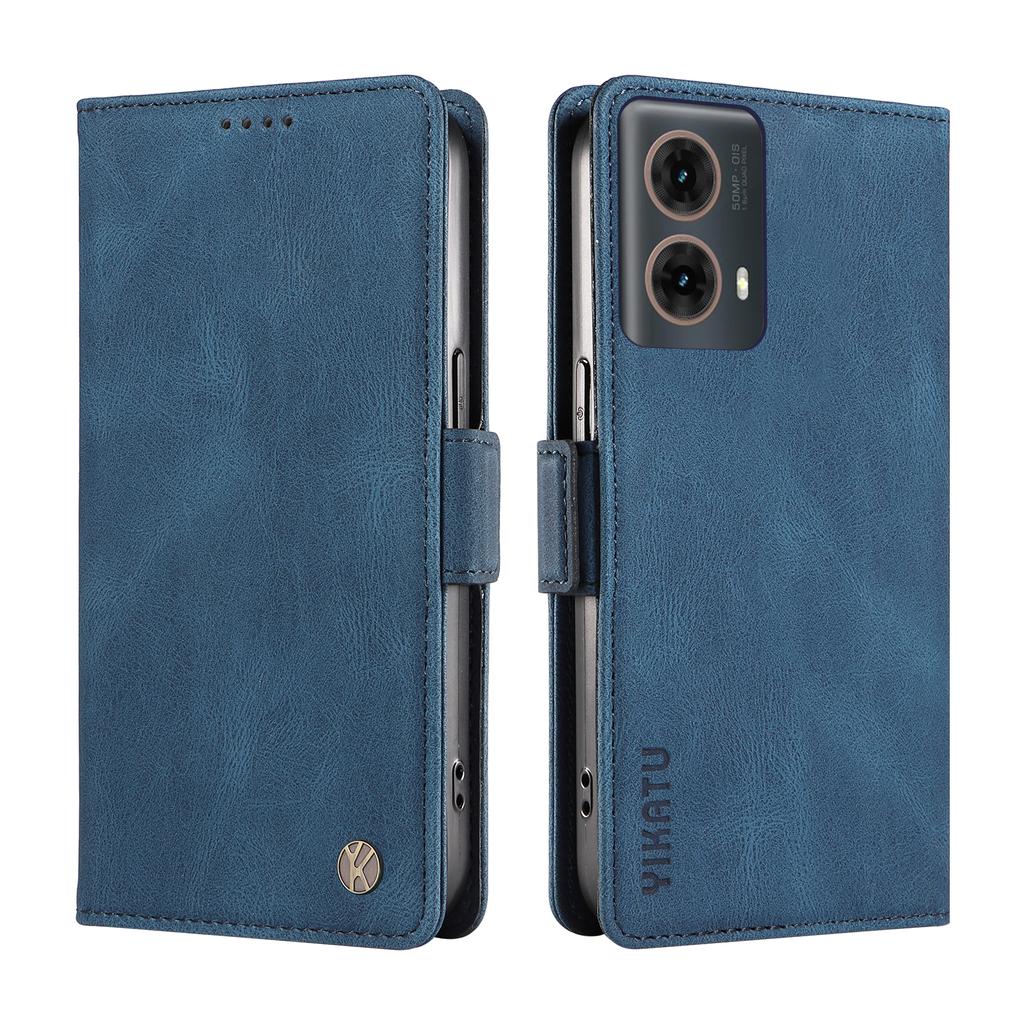 Чохол для телефону-гаманця з гніздами для карток із нубукової PU шкіри з боковою пряжкою для Motorola Moto G53, G14, G32, G54, G84, G34, G04, G24, G04s, E14, Edge 40, Edge 50 Fusion...