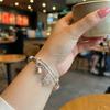 Trendy Silver Plated Butterfly Animal Cuff Bangles for Women Fashion Open Bracelet Wristband Wedding Christmas Jewelry