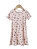 Y Korean Style Girls' Modal Nightgown: Summer Airy Boneless Sleepwear for Children