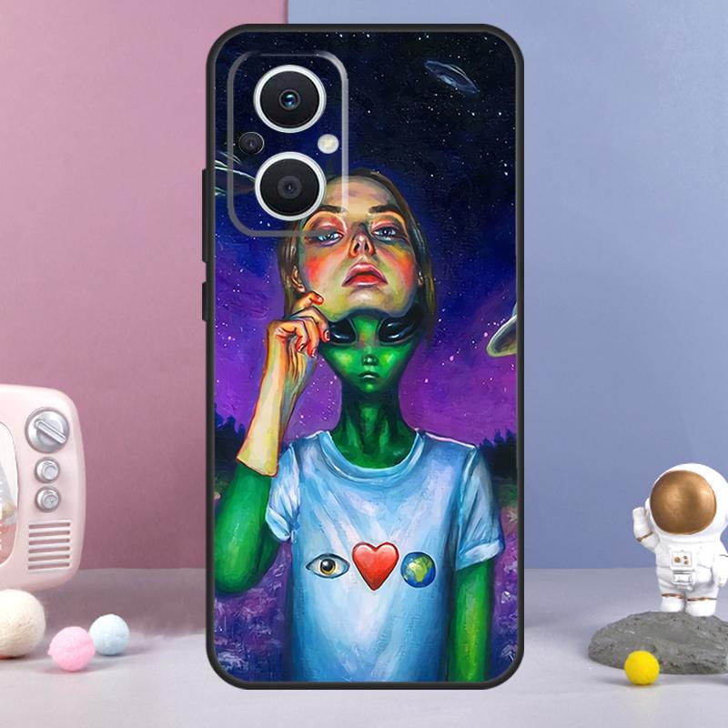 Mushroom Moon Shroom Farmer Funda For OPPO Reno 13 F 11F 12F 14F 10 11 12 14 Pro 7 8 Lite OPPO Find X6 X5 X8 X9 Pro Case