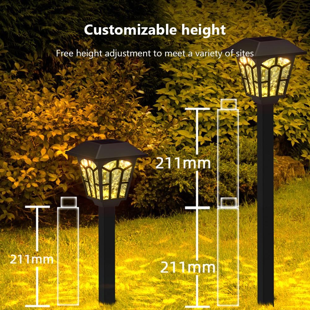 Solar Pathway Lights, 2 Pack LED Solar Lights Outdoor Waterproof, Solar Powered Stake Lights Landscape Lighting For Patio Yard Lawn Walkway Driveway
