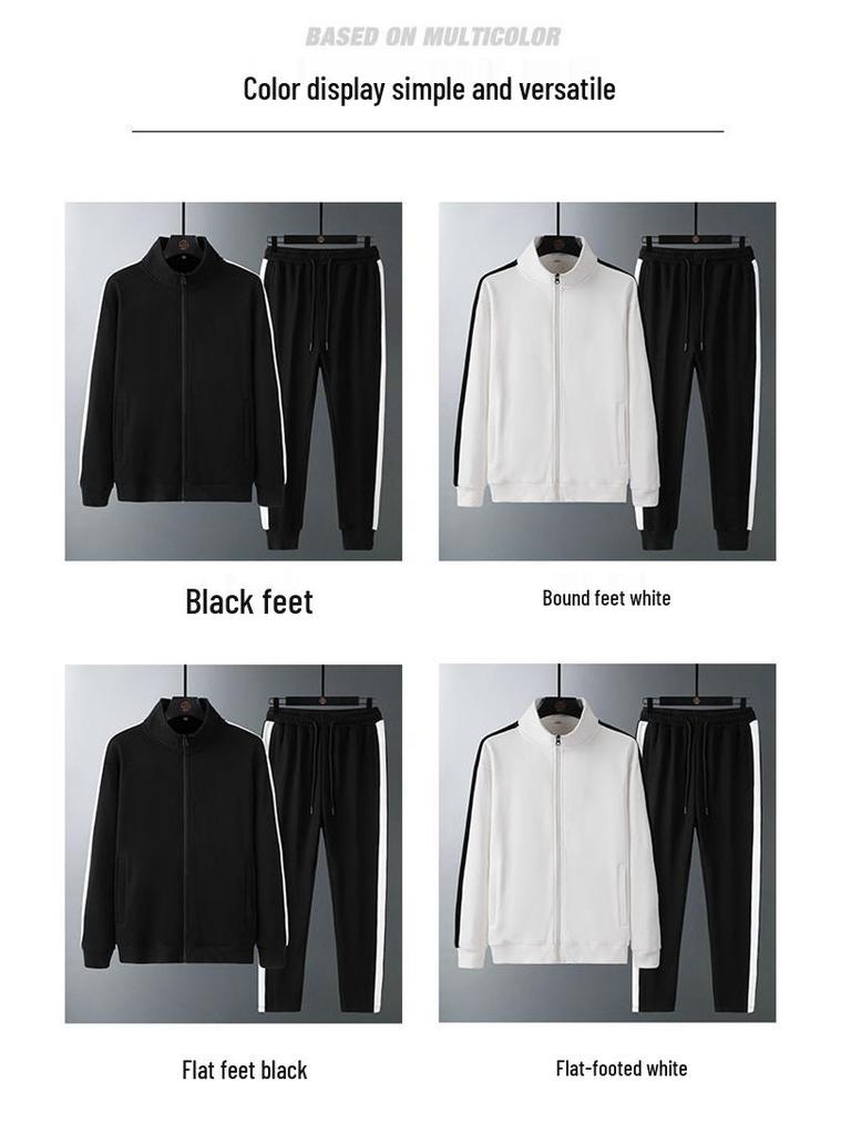 Men's 2025 Cotton Tracksuit: Breathable Long Sleeve Fashion Jacket & Casual Running Top