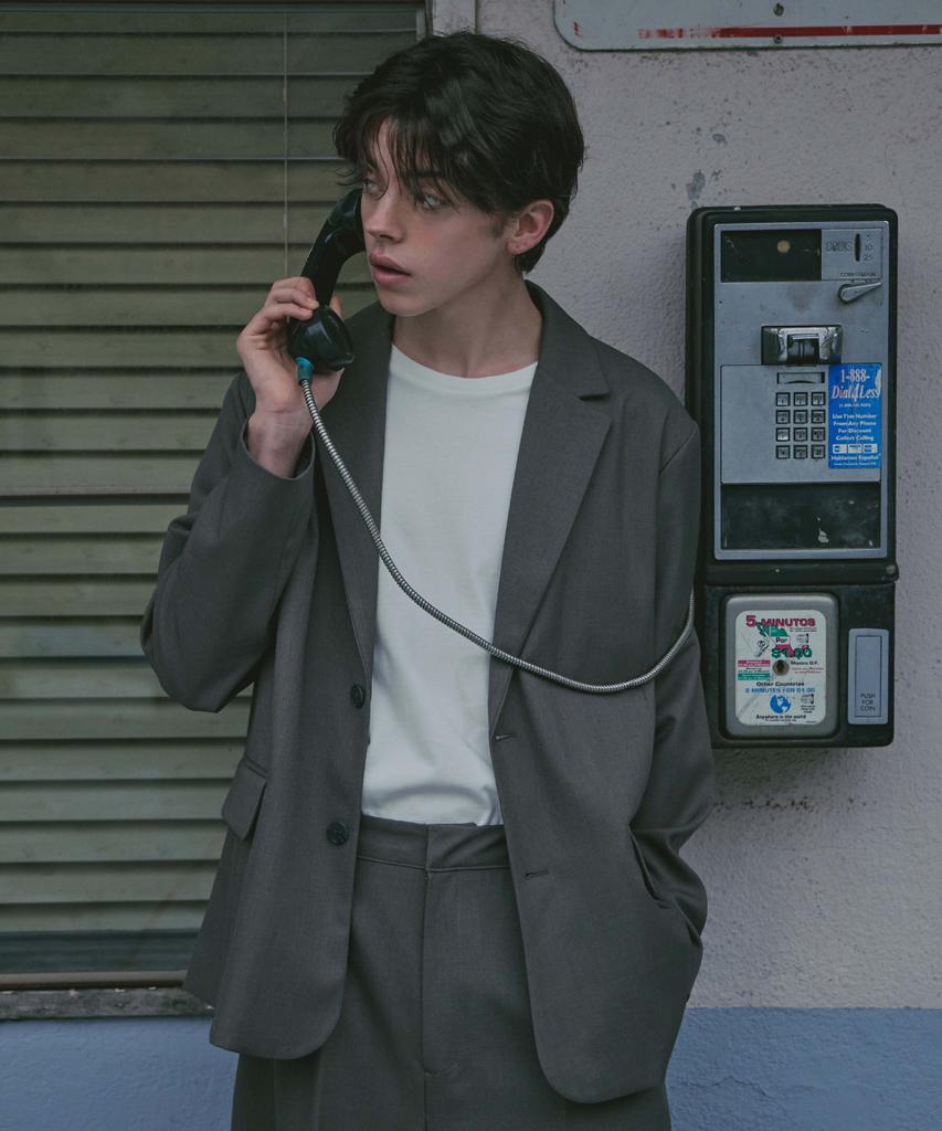 Lad Edition Wool Blended Oversized Jacket_Khaki Gray