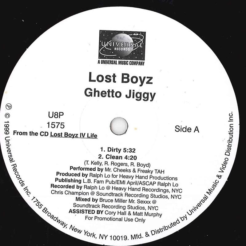 12inch Record LOST BOYZ - Ghetto Jiggy U8P1575 UNIVERSAL 1999 US Rap & Hip-Hop/R&B Used