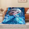 1pc Velvet Bedding Throw Blanket for Sofa Blanket, Gift, Home Decor, Winter Wonderland Pattern,