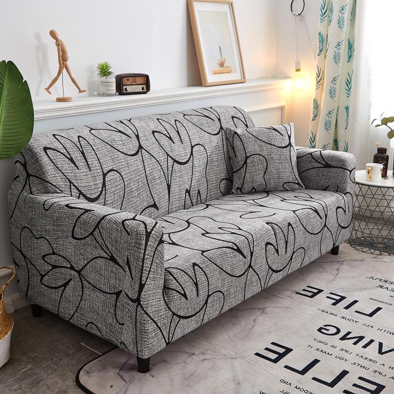 Printed Sofa Cover Stretch Couch Cover Sofa Slipcovers for Couches and Loveseats Washable  Furniture Protector for Pets Kids
