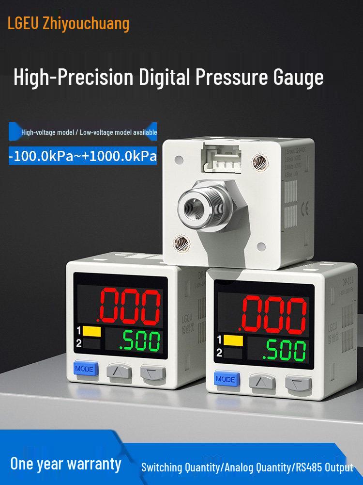 DP-101A/102 Digital Pressure Gauge Sensor with RS485 and Analog Output