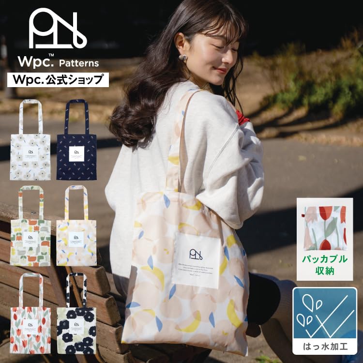 [2025] Wpc. Patterns Water-Repellent Tote Bag, Omena Yellow, W108-532-204