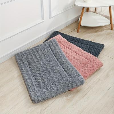 1Pc Pet Kennel Bed Pad For Large,Medium And Small Dogs,Soft Washable Reversible Dog Crate Bed Dog Mattress Dual-Use Pet Pad
