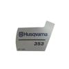 Husqvarna 353 Starter Cover Sticker