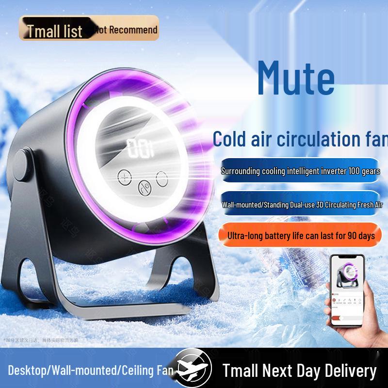 Mijia Mini Desktop Fan - Compact, Electric Fan for Bedroom or Office Basic - 8m range, silent