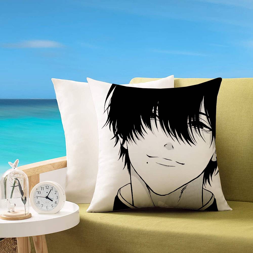 Cchainsaw Man Yoshida Cute Customizable Square Pillowcases Stylish And Soft Perfect For Beds Cars And Sofas