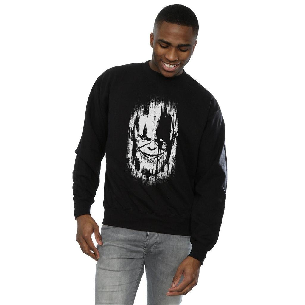 Marvel Mens Avengers Infinity War Thanos Face Sweatshirt