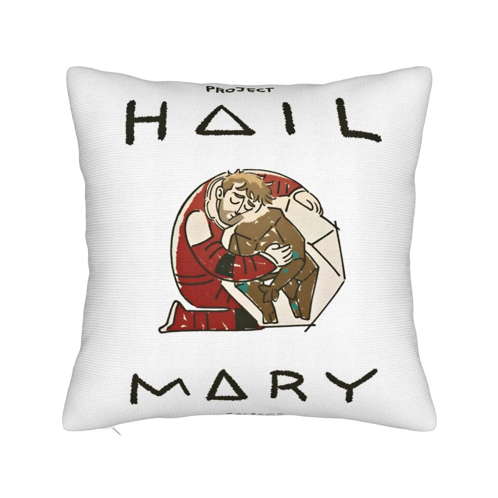 Project Hail Mary Square Pillow Cases Ryland Grace Rockys Cushion Cover Custom Polyester Decorative Pillowcover for Car 40*40cm