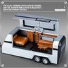 Scale 1:32 Tesla Cybertruck Pickup Trailer RV Metal Alloy Toys Car Model Diecast Off-road Vehicle Gift For Boys Kids Collection