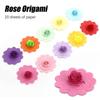 Origami Technology Partially Prepared Products Rose Origami Craft Paper Paper Folding Origami Art