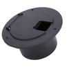   Round Electric Cable Cover Snap Lock Door, High Grade ABS Material, Easy Installation, Neat Look, 3-1Celsius2in Interface RV Trailer Black, For Outd