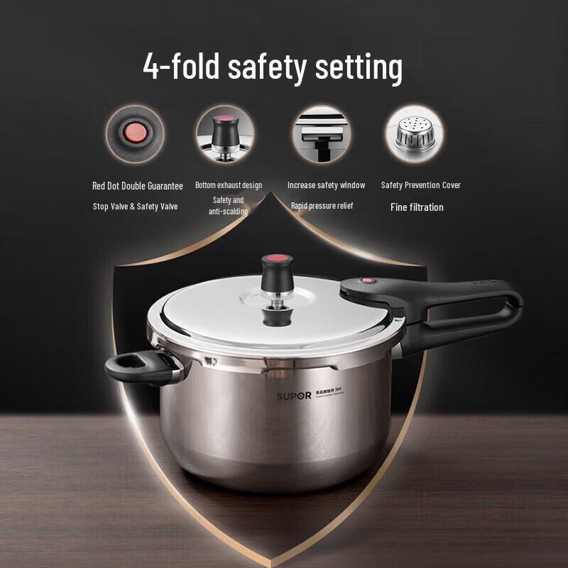 Supor Galaxy Star 304 Stainless Steel Pressure Cooker