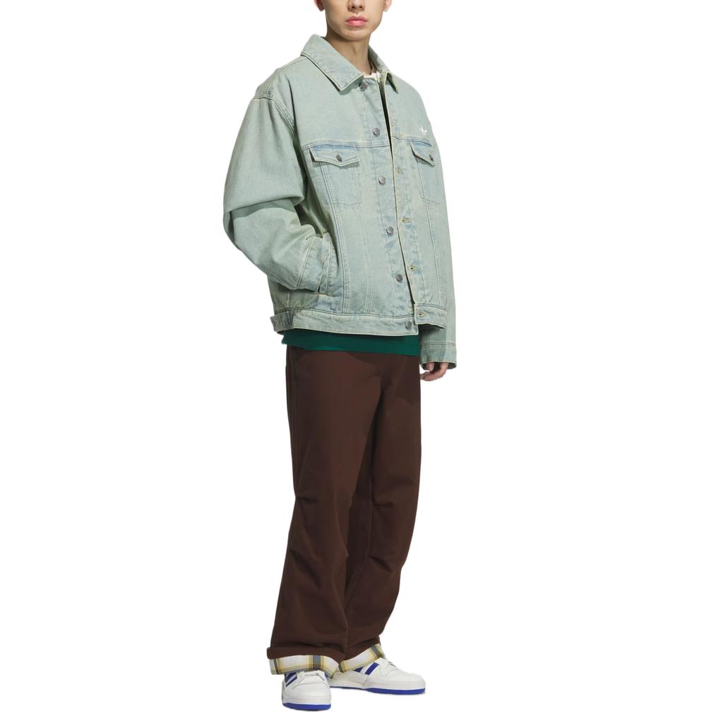 Adidas Originals WASHED Comfortable Denim Jacket Unisex KC2624