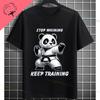 Unisex Funny Karate Graphic TShirt  Keep Training Until The Belt Turns Black Slogan Pure Cotton Shortsleeve Sports Tshirt