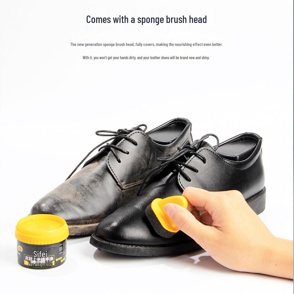 High-Grade Lanolin Shoe & Leather Care Kit - Polish, Wax, & Brush for Shoes and Jackets