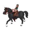 Pferd Rodeo Figur Kinder Kind Simuliertes Bauernhofpferd Reiter Modell Spielzeug Geburtstagsgeschenk Schmuckstück Grüner Reiter