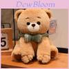 Bear Rabbit Dog Plush Toys With Checkered Scarf Decoration For Kids Birthday Gift