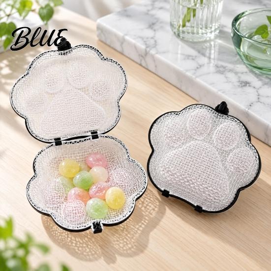 Cat Paw Storage Box Candy Bag 3D Printed PLA Desktop Organizer Hollow Sensory Toys for Anxiety Design with Hanging Buckle Container Decompression