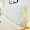 1 Pc Headboard Cover Elastic Jacquard Bedside Cover For Bed In Bedroom Easy To Clean Headboard Cover A Pattern Of Latteart