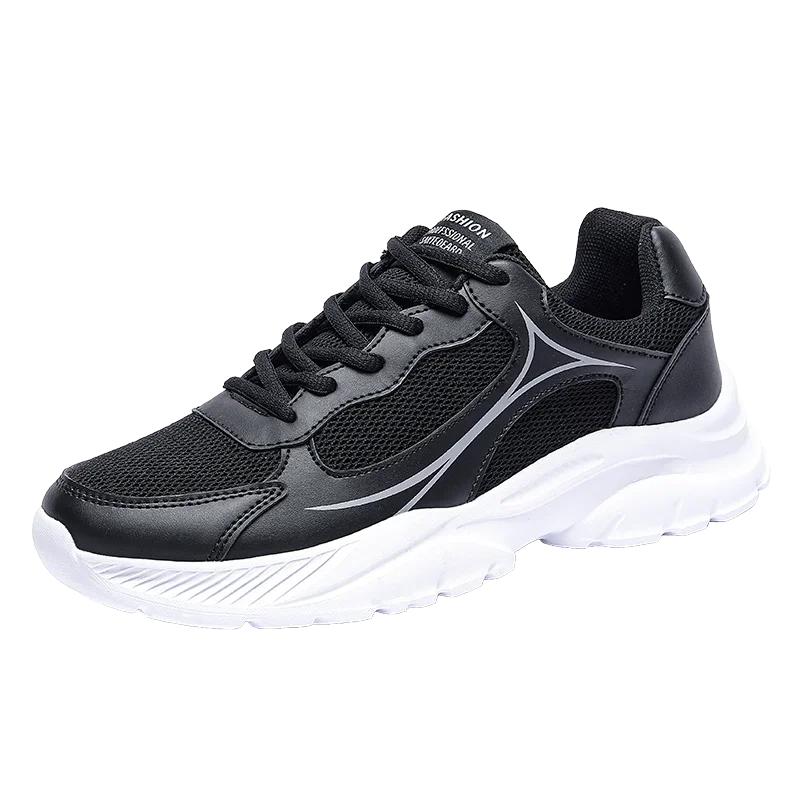Fashion Men Running Shoes Men Lightweigt Men Tenis Athletic Sport Shoes Leather Breathable Sneakers zapatillas de deporte