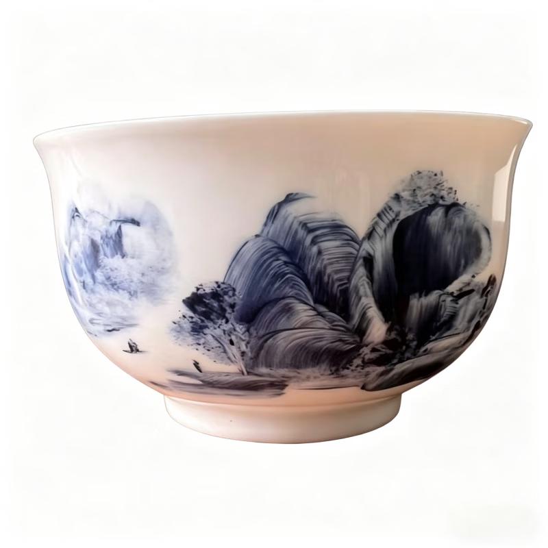 Zhechen Heritage Hand-Painted Ceramic Cup Set
