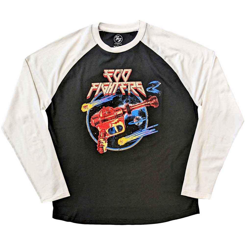 Foo Fighters Unisex Adult Ray Gun Cotton Raglan T-Shirt