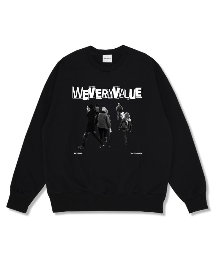 Wibelibellyu Busy Daily Oversized Premium Double-Sided Sweatshirt 4 Colors (Fleece Liner Option) (Type A)