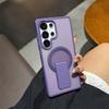 The New Model Is Suitable for Samsung S26ultra Anti-drop Mobile Phone Case S25 Invisible Bracket, Transparent S24 All-inclusive Protective Case.