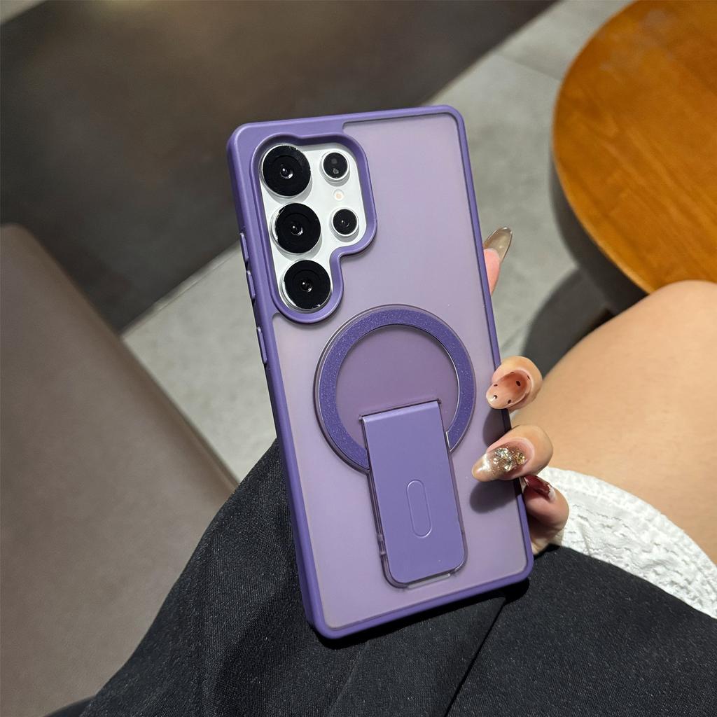 The New Model Is Suitable for Samsung S26ultra Anti-drop Mobile Phone Case S25 Invisible Bracket, Transparent S24 All-inclusive Protective Case.