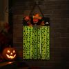 Skull Bat Pumpkin Print Backdrop Halloween Rag Flag Banner Maple Leaf Flower Ribbon Hanging Kindergarten Activity Decor Decor Farmhouse Wall Art for