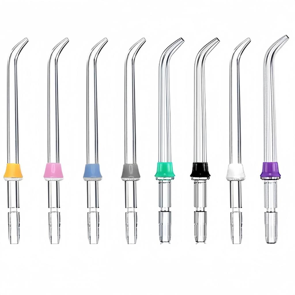 8Pcs Water Flosser Replacement Tips Dental Classic Jet Tips Oral Irrigator Flosser Tips Teeth Oral Care Cleaning Tools